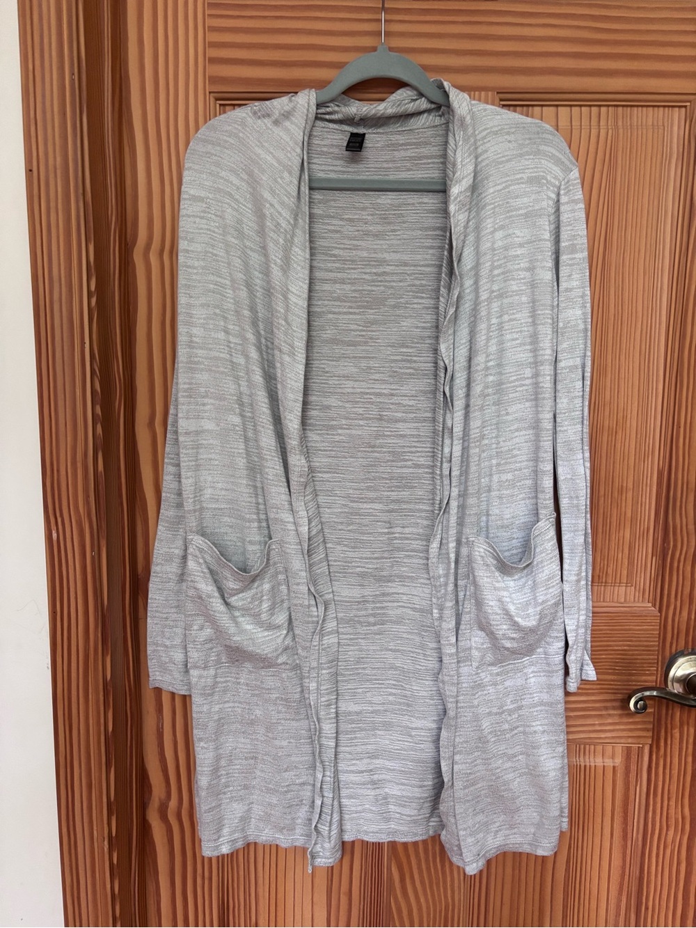 32 Degrees Heather Light Gray Open-Front Cardigan